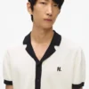Monogram strikket poloshirt