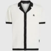 Monogram strikket poloshirt