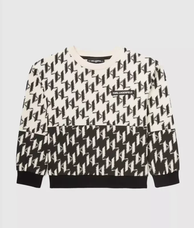 Monogram-sweatshirt til drenge