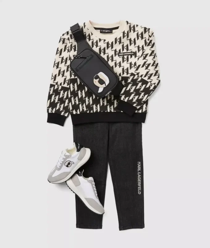Monogram-sweatshirt til drenge
