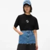 Monogram-T-shirt i regular fit