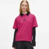 Monogram-T-shirt i regular fit