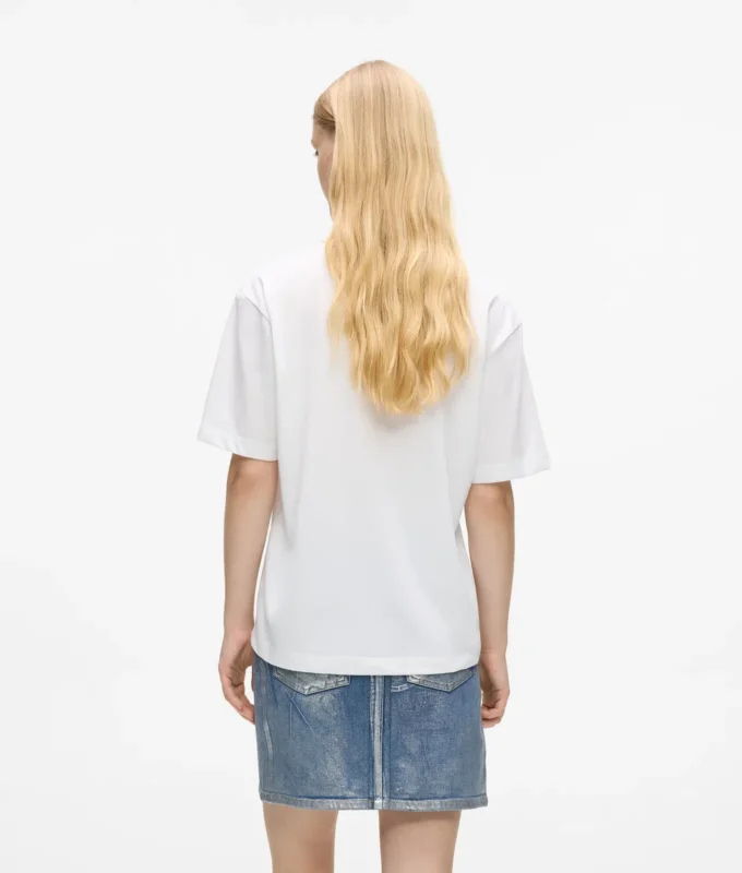 Monogram-T-shirt i regular fit