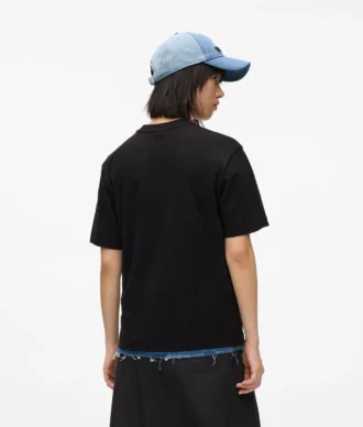 Monogram-T-shirt i regular fit