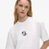 Monogram-T-shirt i regular fit