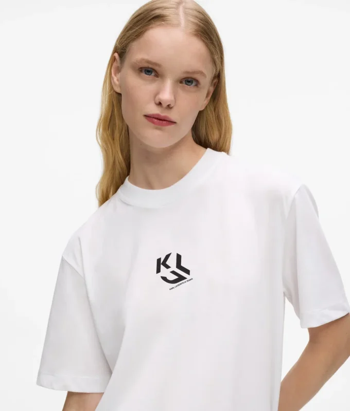 Monogram-T-shirt i regular fit