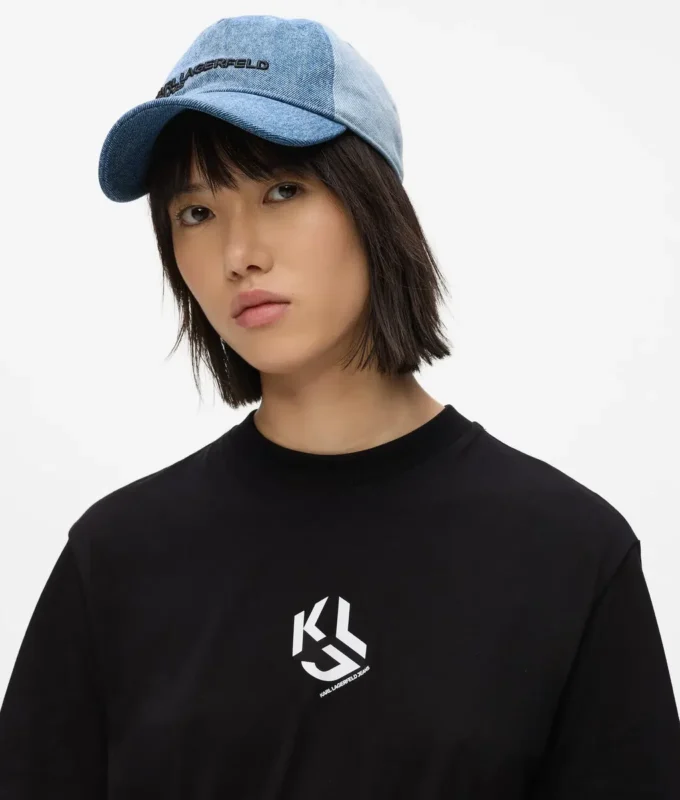 Monogram-T-shirt i regular fit