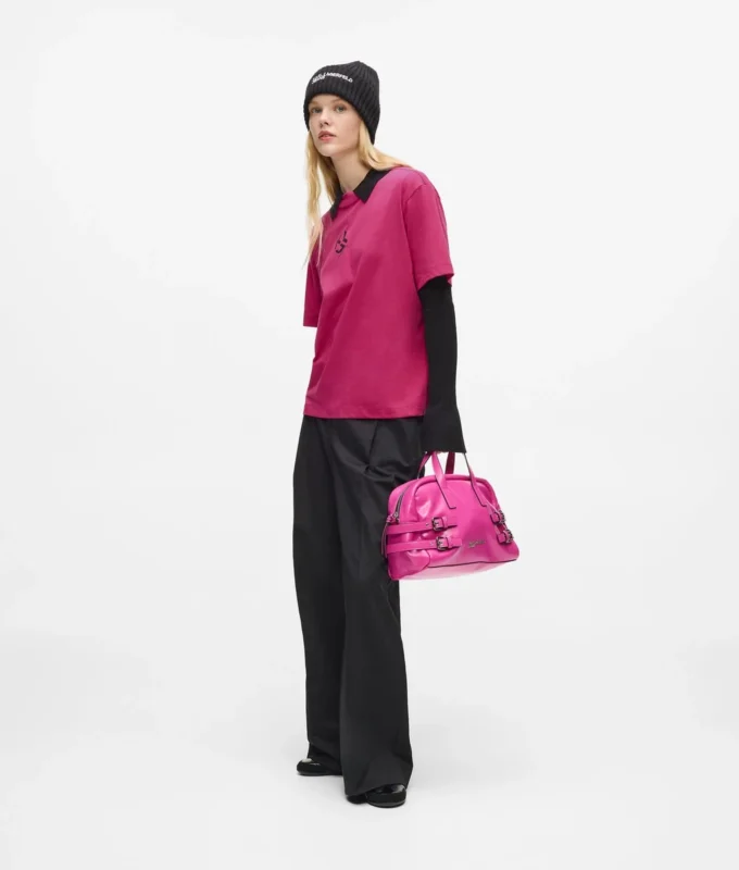 Monogram-T-shirt i regular fit