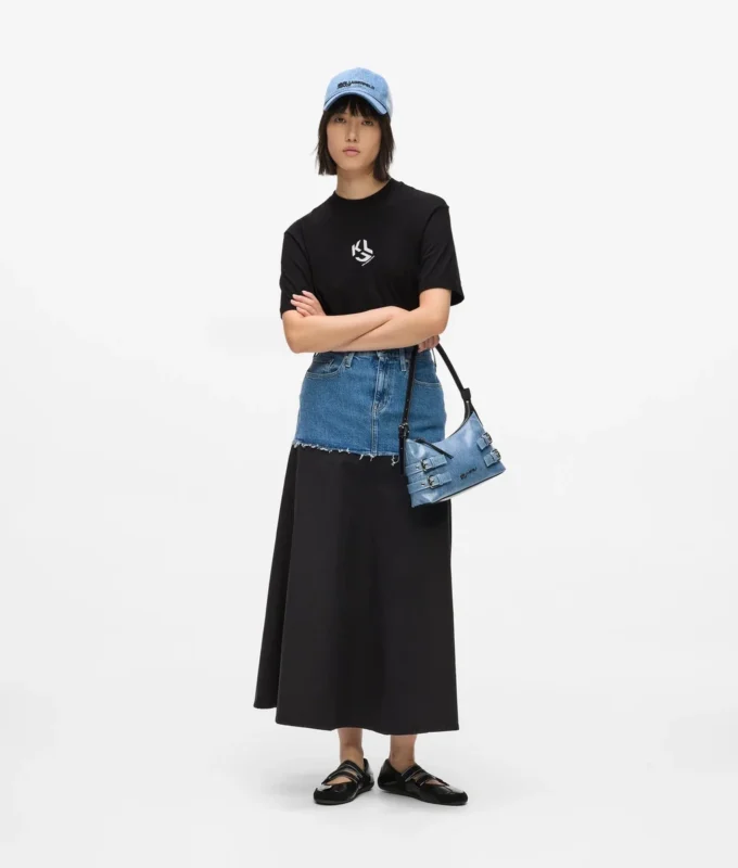 Monogram-T-shirt i regular fit