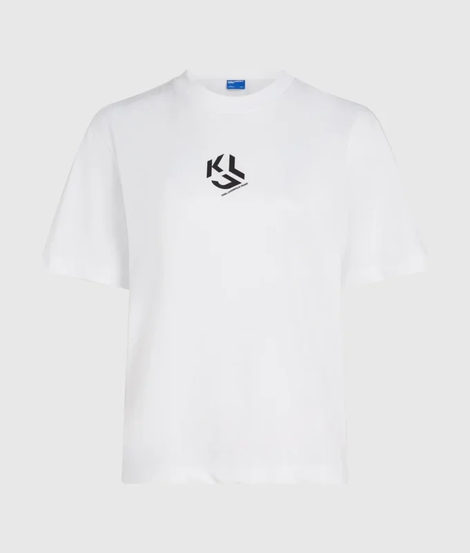 Monogram-T-shirt i regular fit