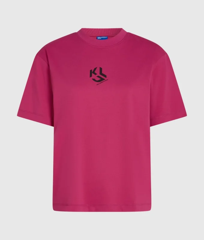 Monogram-T-shirt i regular fit