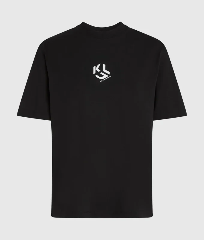 Monogram-T-shirt i regular fit