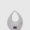 Nylon skuldertaske i metallic