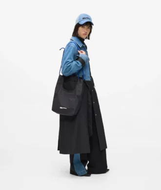 Nylon-tote bag med snor