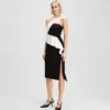 ONE-SHOULDER KJOLE