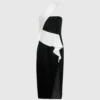 ONE-SHOULDER KJOLE