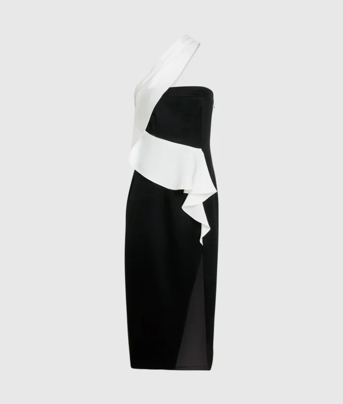 ONE-SHOULDER KJOLE