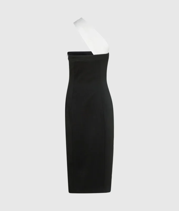 ONE-SHOULDER KJOLE