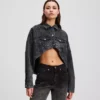 OVERSIZED CROPPED DENIMJAKKE