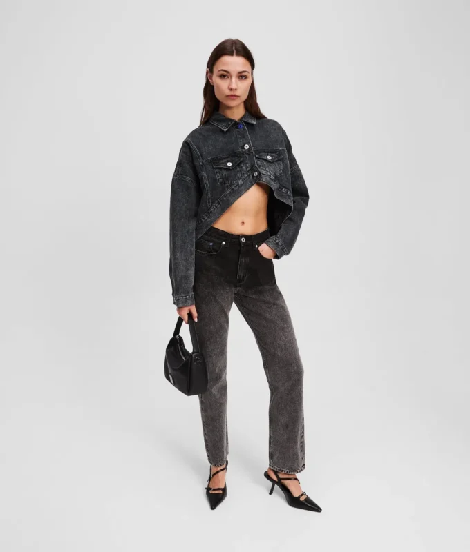 OVERSIZED CROPPED DENIMJAKKE