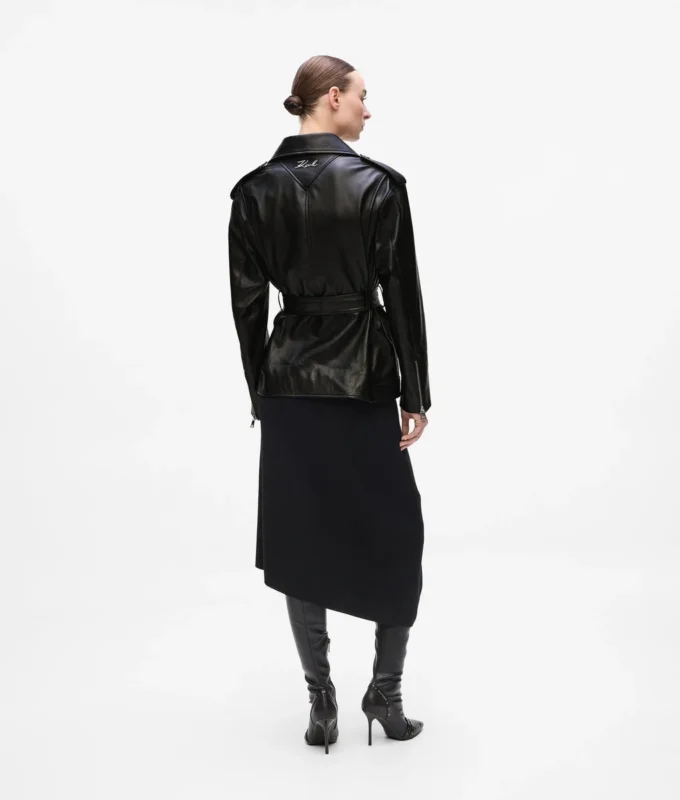 Oversized læderjakke