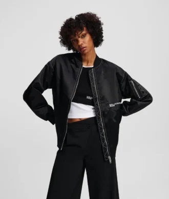 OVERSIZED SATIN BOMBER