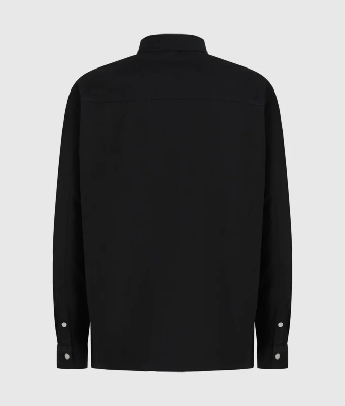 Overskjorte med denimpaneler