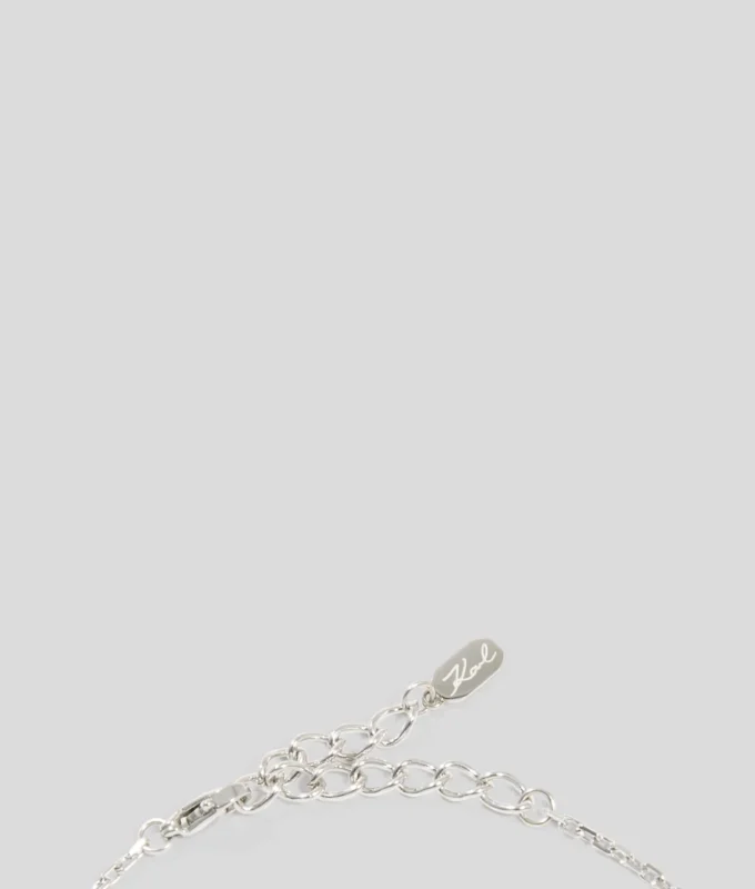 PAVÉ HEART CHARM HALSKÆDE