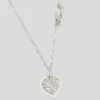 PAVÉ HEART CHARM HALSKÆDE