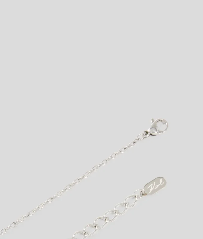 PAVÉ HEART CHARM HALSKÆDE