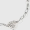 PAVÉ HJERTE CHARME ARMBÅND