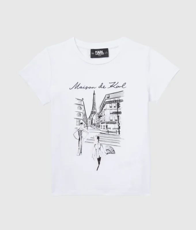 Pige-T-shirt fra Maison de Karl