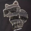 Pige-T-shirt med pailletter og Ikon Choupette-motiv