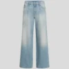 PLISSEREDE JEANS MED BREDE BEN