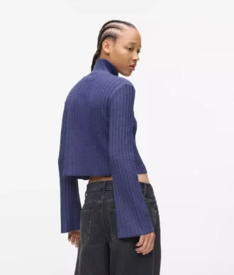 Plisseret sweater