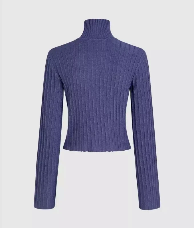 Plisseret sweater