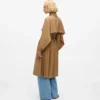 Plisseret trenchcoat