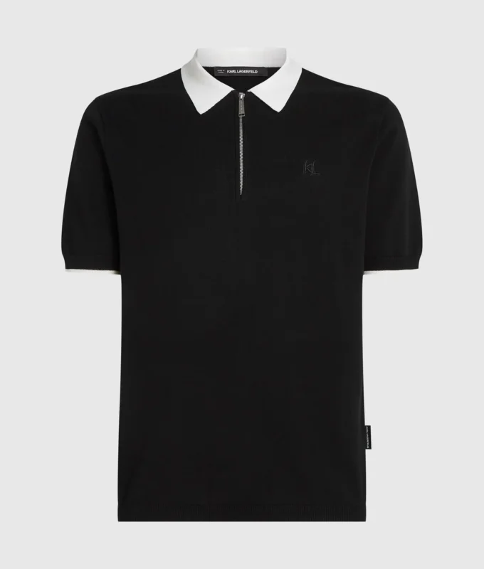 Polo med kontrastkrave
