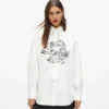 Poplin-skjorte med slips