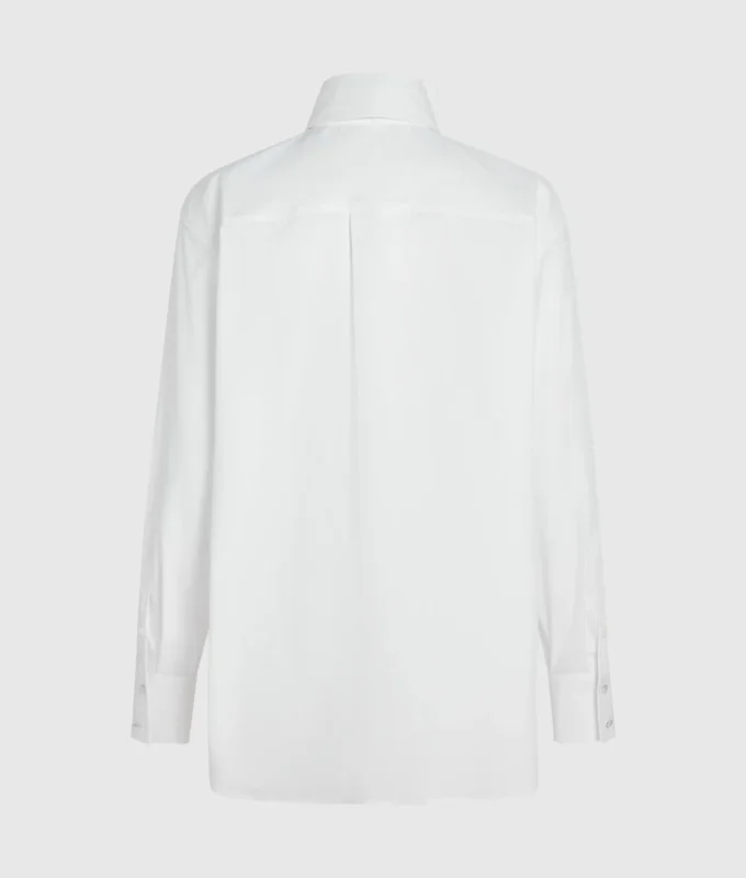 Poplin-skjorte med slips