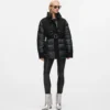 Pufferjakke i uldblanding