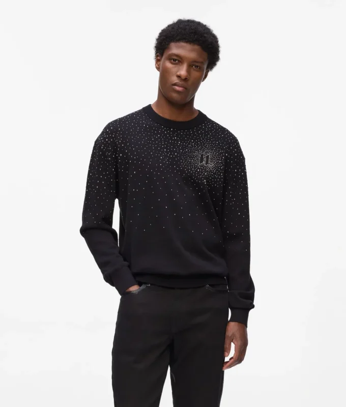 Rhinestone Degradé sweater