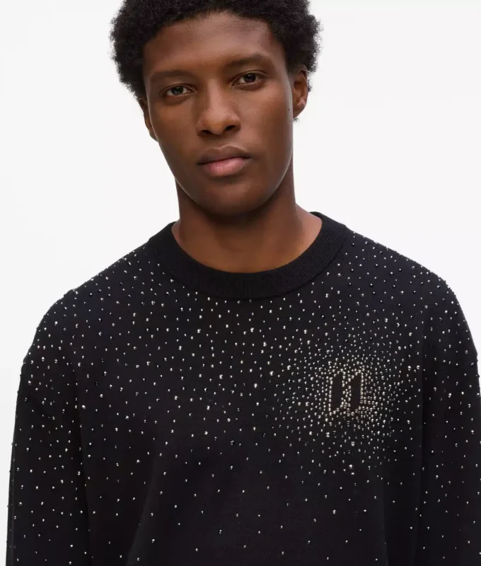 Rhinestone Degradé sweater