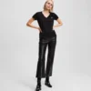 RHINESTONE IKON CHOUPETTE V-NECK T-SHIRT