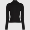 Ribstrikket cardigan