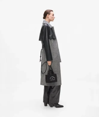 Rue St-Guillaume mini shearling tote bag