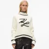Rullekravesweater med Autograph-logo
