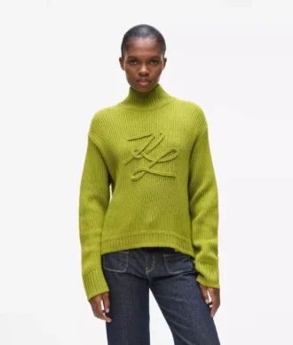 Rullekravesweater med Autograph-logo