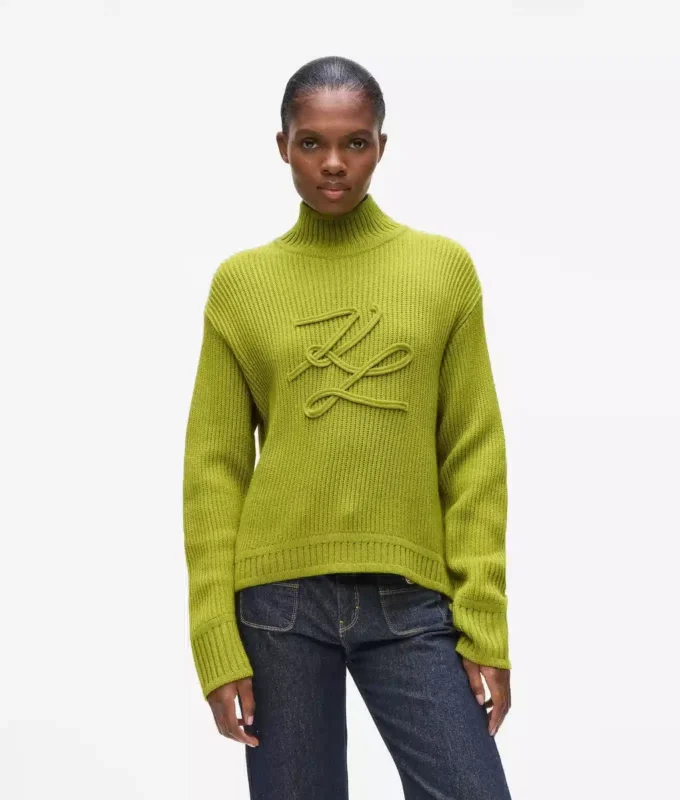Rullekravesweater med Autograph-logo