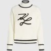 Rullekravesweater med Autograph-logo